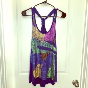 Buffalo David Britton Royal Blue Metallic Tank Top